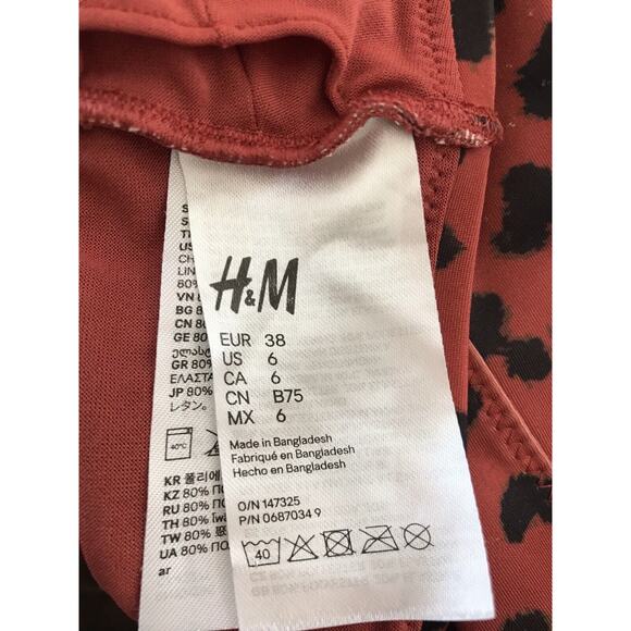 H&M Bikini Set Multicolor Animal Print Swimwear FLAWS - Picture 10 of 10